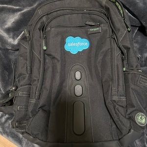 Targus backpack with Salesforce logo